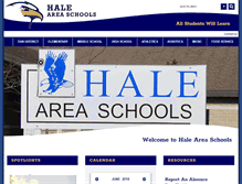 Tablet Screenshot of haleschools.net